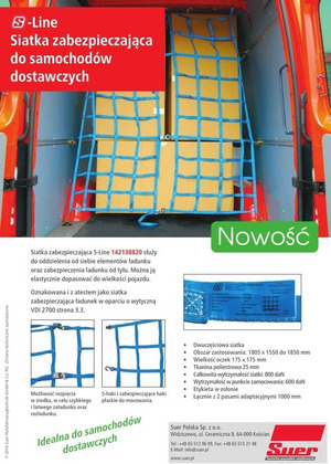 Commercial vehicle cargo net