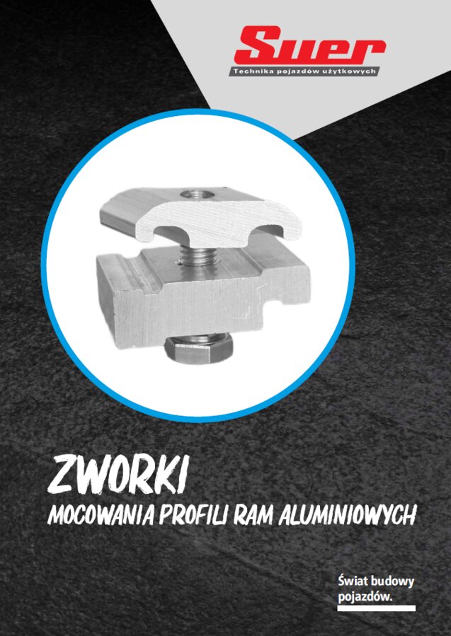  Zworki - mocowania profili ram aluminiowych